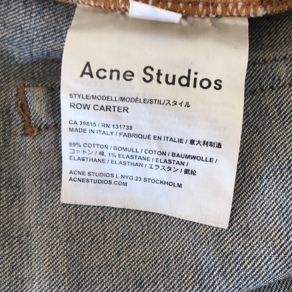 Acne Studios Row Carter denim jeans - Picture 6 of 6